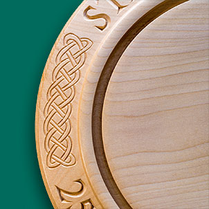 Celtic knotwork closeup picture