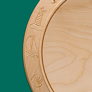 engraved decoration Saling Golf cheese board